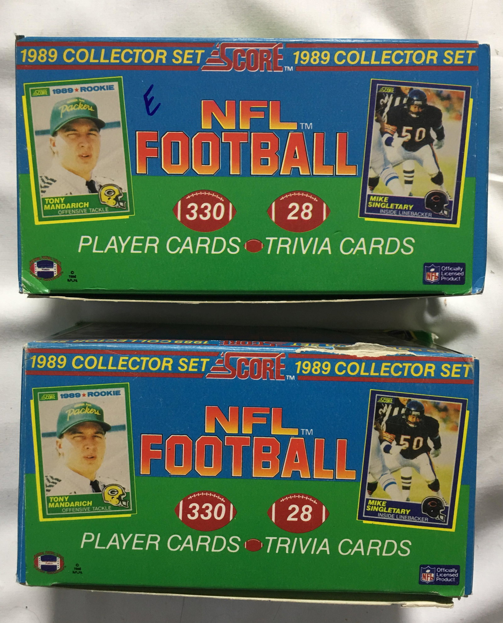 Two 1989 Score Football Complete Set (1 of 1)