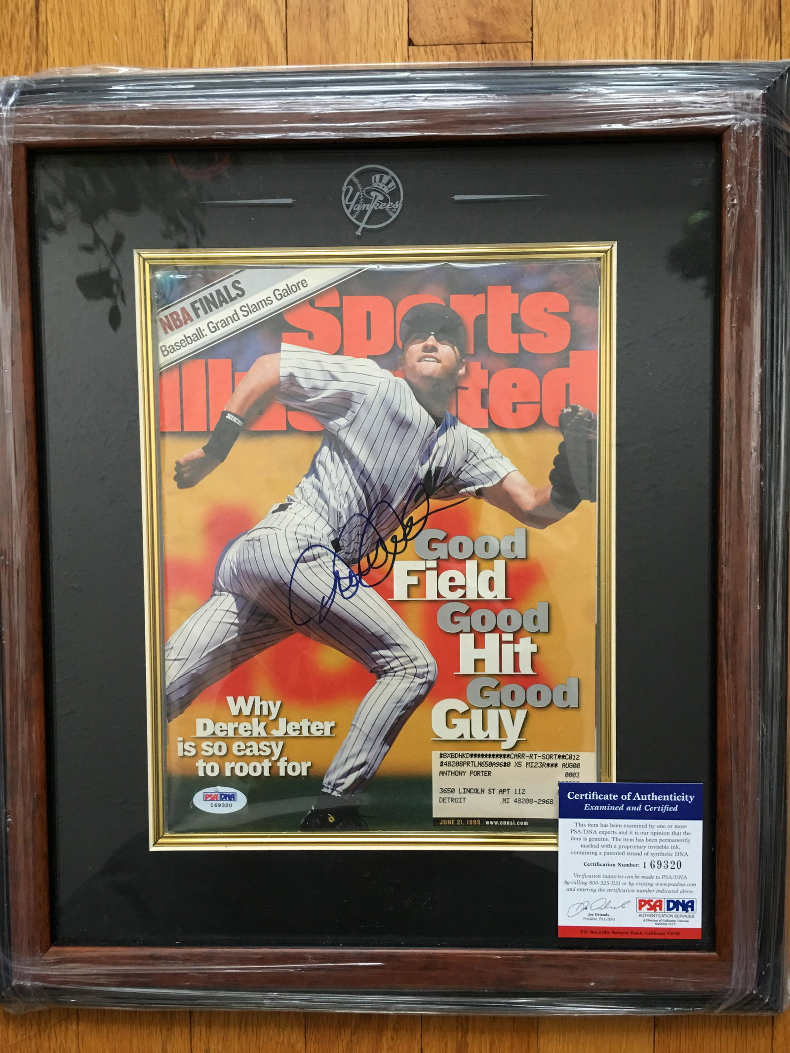 Autographed Derek Jeter Sports Illustrated with PSA/DNA (1 of 2)