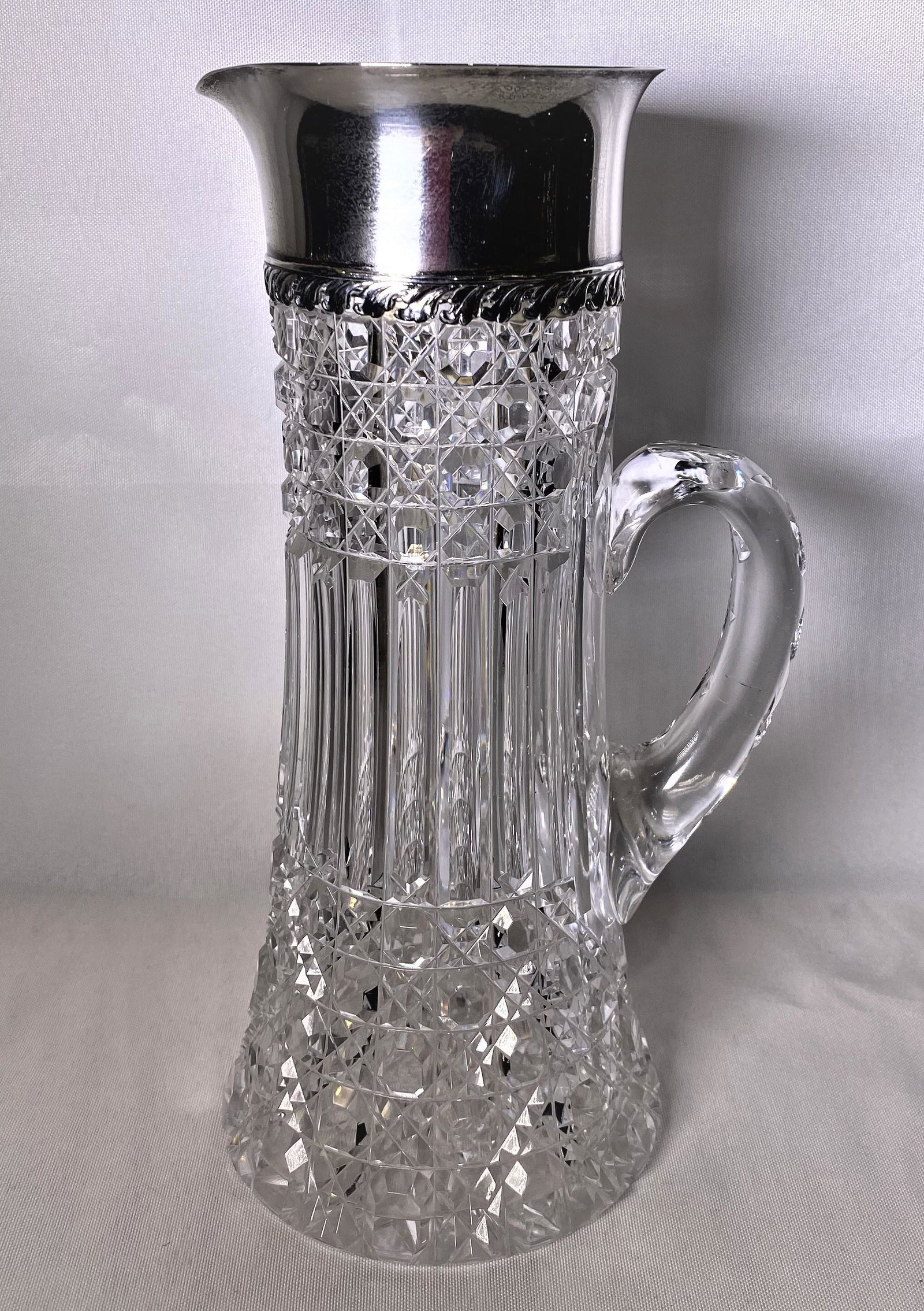 Tiffany & Co. Crystal and Silver Pitcher (1 of 8)