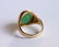 14K Gold And Green Jadeite Ring - 5