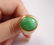 14K Gold And Green Jadeite Ring - 8