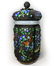 Chinese Silver Filigree Enamel Jade Bangle Tea Caddy - 2