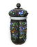 Chinese Silver Filigree Enamel Jade Bangle Tea Caddy - 3