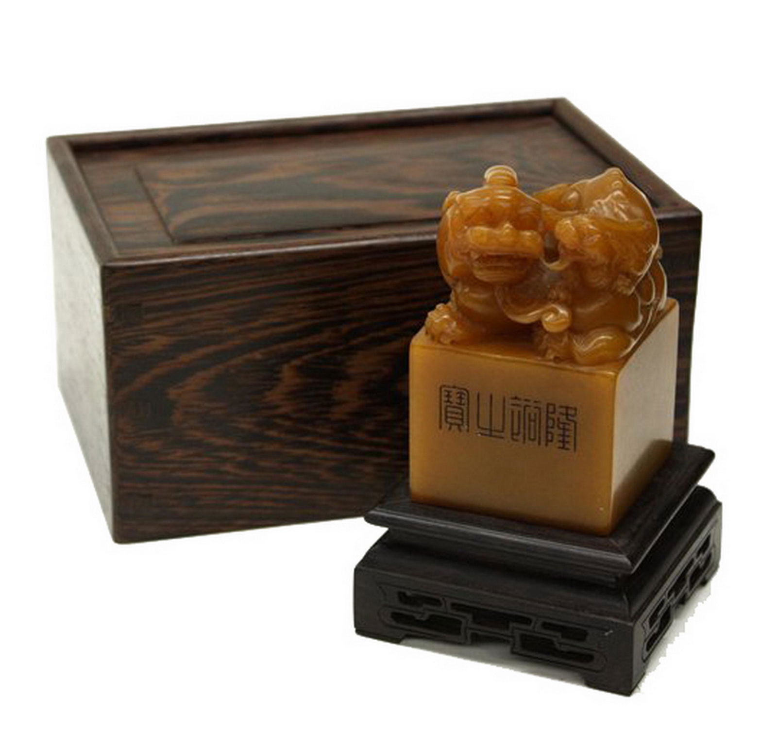 Large Qing Manchu Tianhuang Stone Seal (1 of 4)