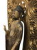 Large Carved Wood and Lacquered Standing Buddha - 3