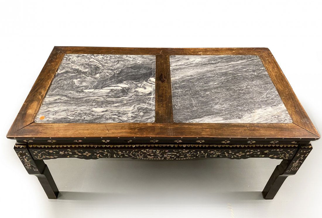 Chinese Inlaid Dreamstone Marble Table (1 of 10)
