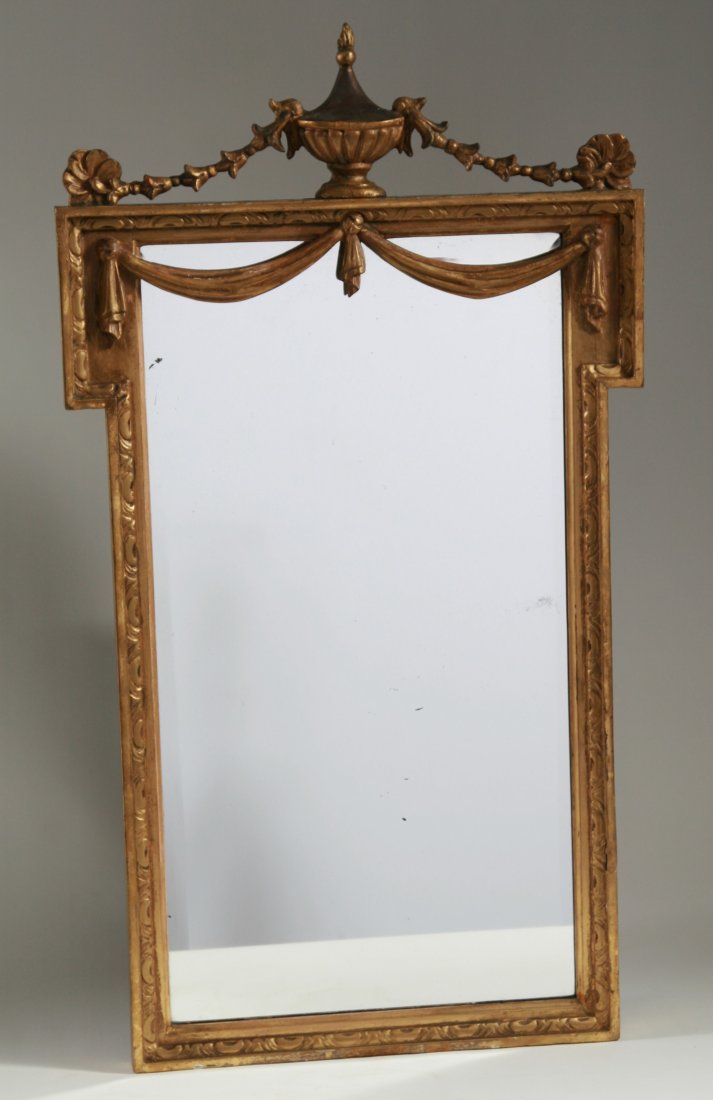 A Large Ornate Gold Leafed Mirror, Early 19th C. (1 of 4)
