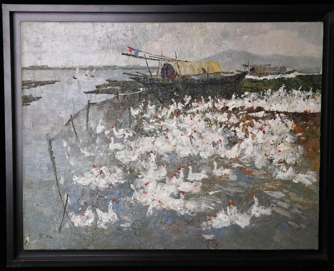 Oil Painting of Ducks, WU GUANZHONG (1 of 7)