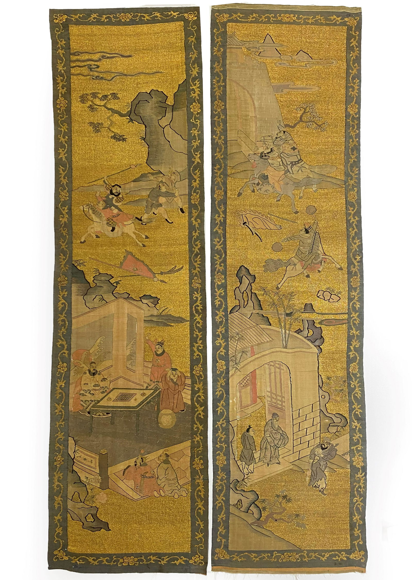 Pair of Yellow-Ground Silk Kesi (1 of 11)