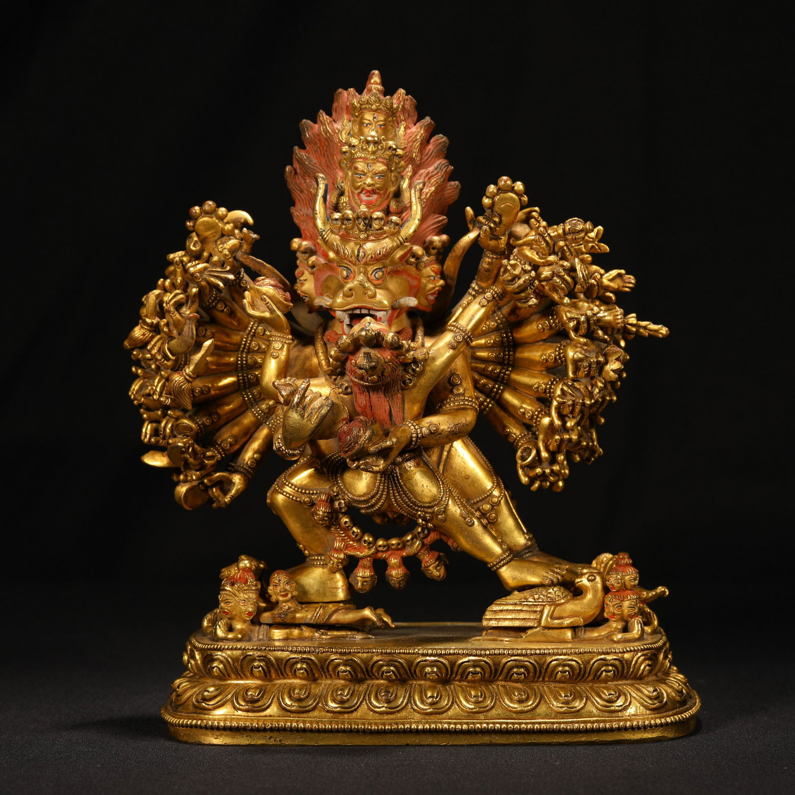 Finely Casted Bronze Figure Of Vajrabhairava (1 of 8)