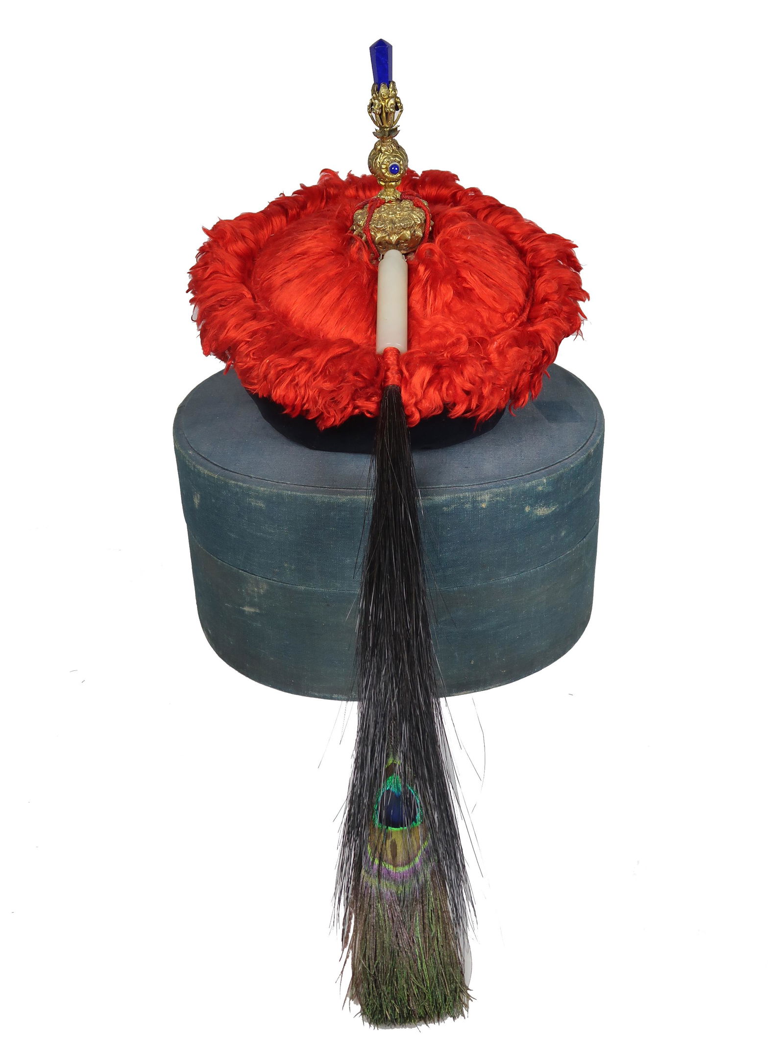 Circa 1880 Rare Madarin Court 'Chaoguan' Hat With Box (1 of 14)