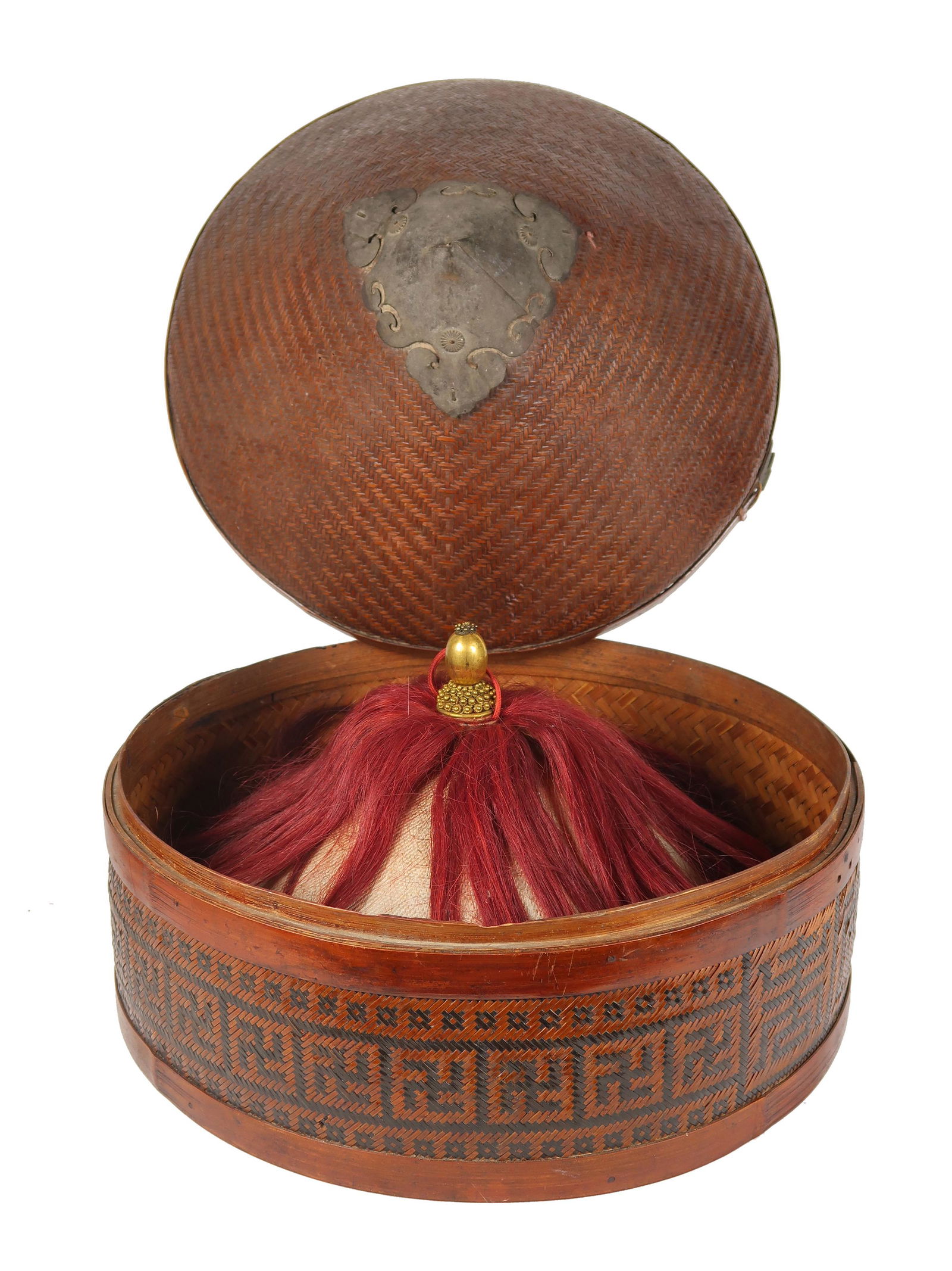 Circa 1870 Mandarin's Court Traveling Hat (1 of 9)