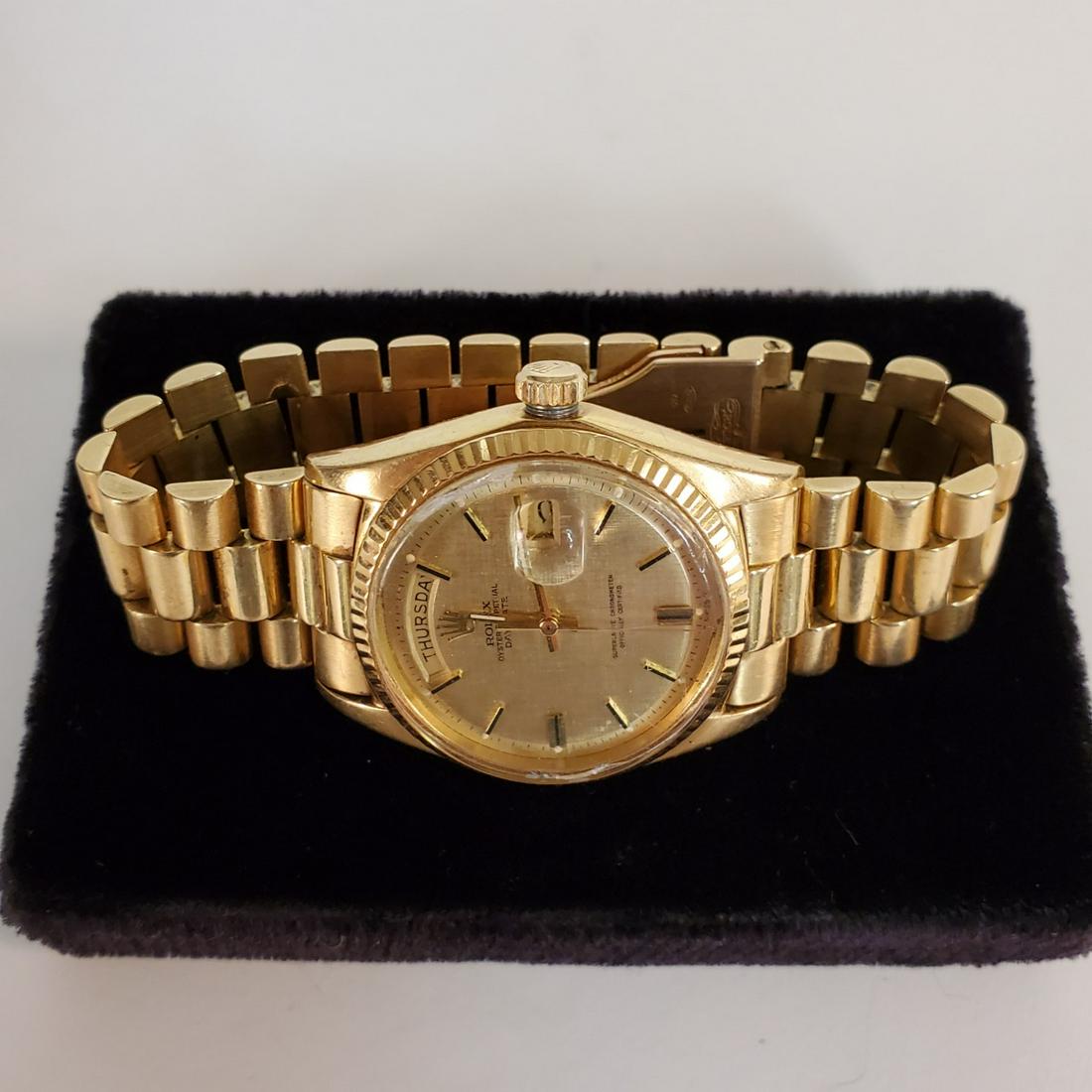 18K Rolex Watch Oyster Per with Day & Date (1 of 6)