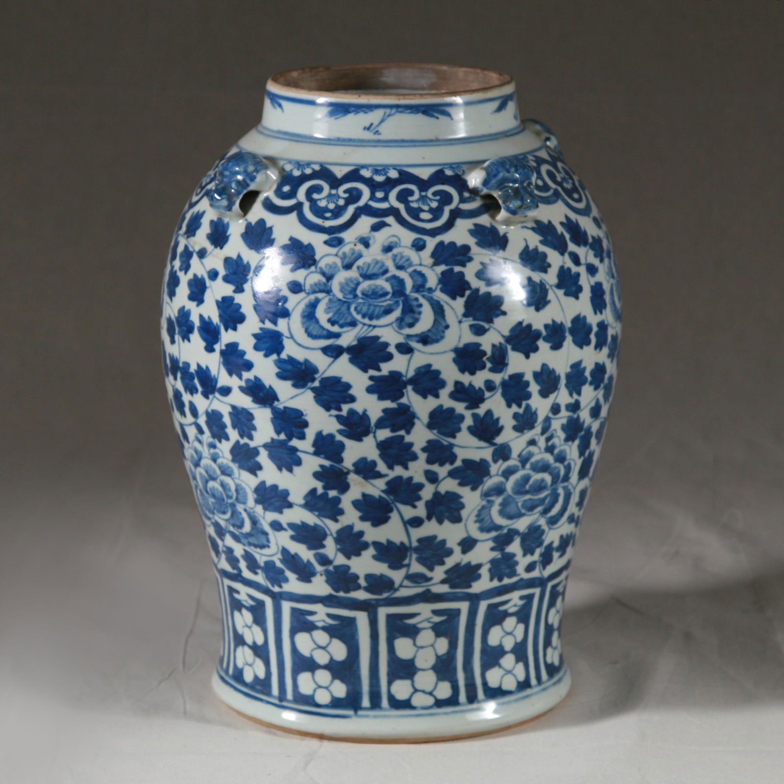 19th C. Large Blue & White Ginger Jar (1 of 5)