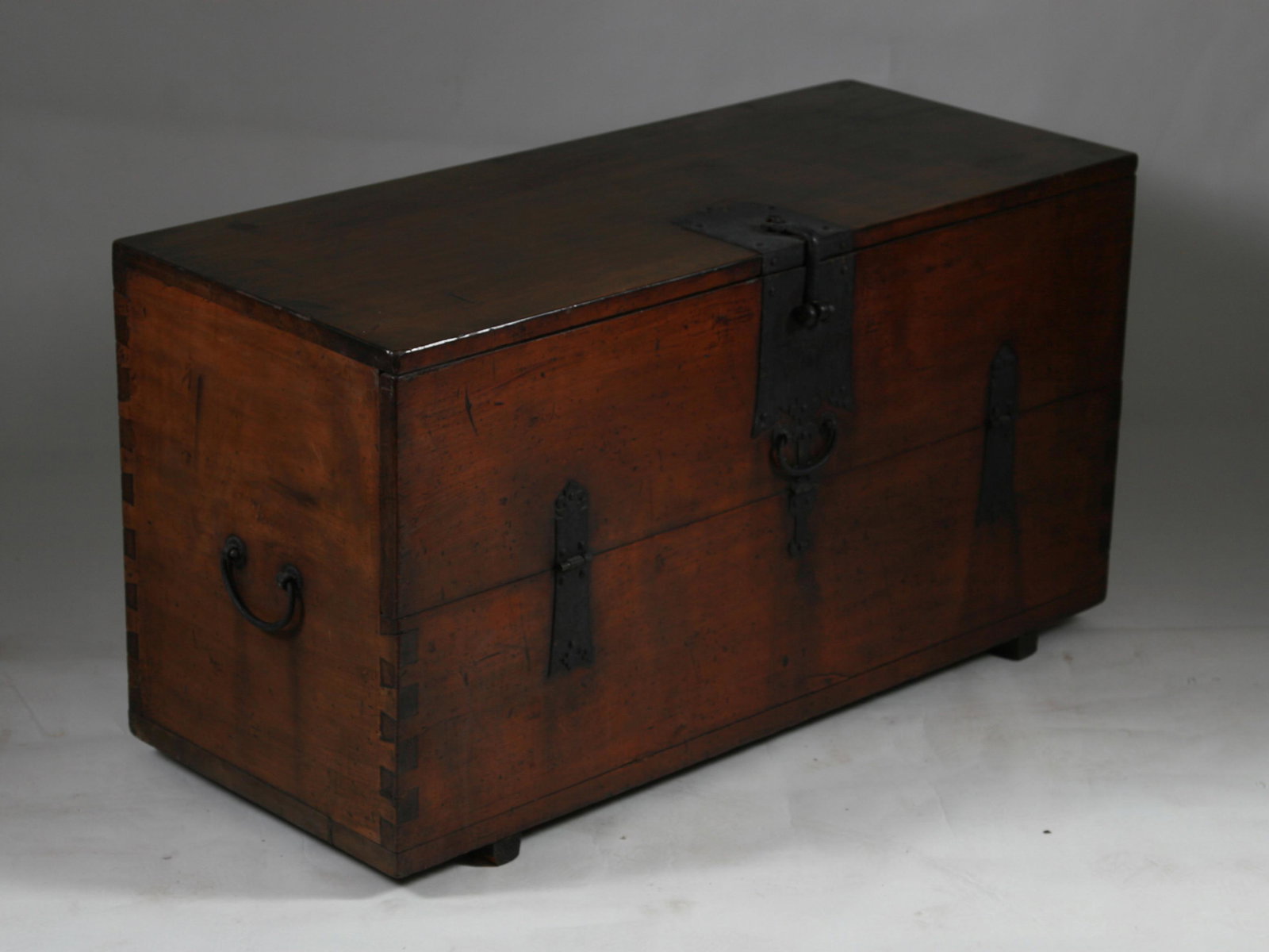Korean Blanket Chest with Iron Fittings, 19th Century (1 of 4)