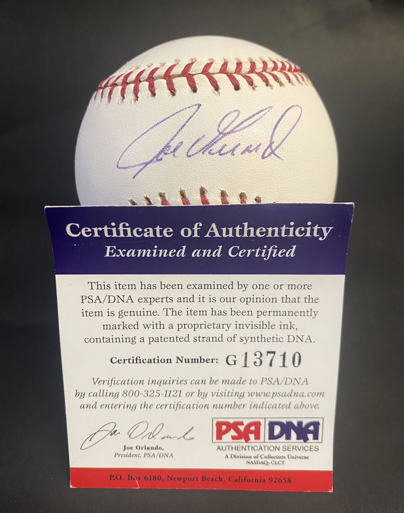 Joe Girardi Autographed Baseball PSA DNA (1 of 3)