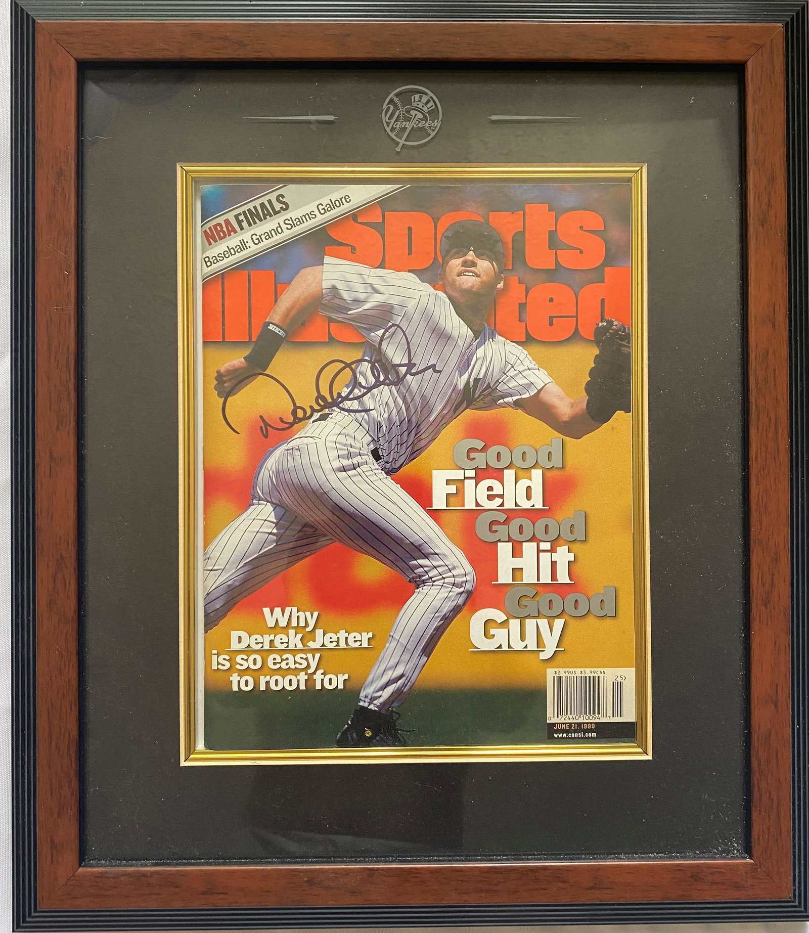 Derek Jeter Autographed Sports Illustrated With COA (1 of 2)