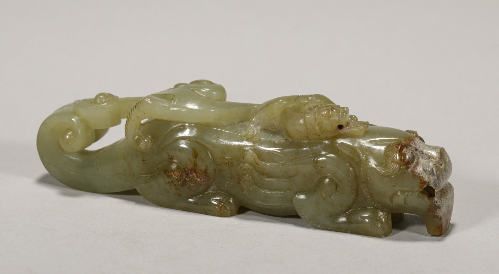 Chinese Jade Mythical Beast Carving (1 of 6)
