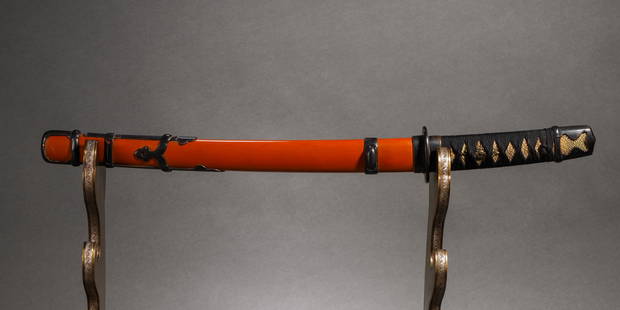 Japanese Sword with Jade Handle: Japanese Sword with Jade Handle