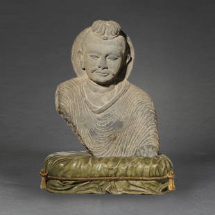 Carved Stone Bust: Carved Stone Bust