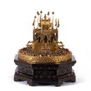 A MAGNIFICENT TIBETAN BRONZE-GILT MANDALA