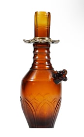 A PEKING GLASS HOLY WATER VASE