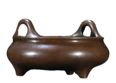 CHINESE BRONZE TRIPOD CENSER
