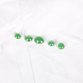 A GROUP OF CABOCHON JADEITE