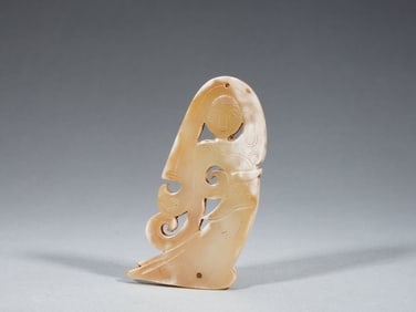 A CARVED JADE DANCING LADY