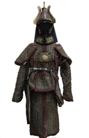 A Suit of Ceremonial Armor with Dragon Decoration