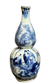 CHINESE BLUE AND WHITE PORCELAINDOUBLE GOURD VASE