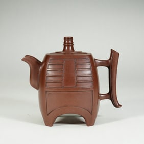 A YIXING GLAZE ZISHA TEAPOT