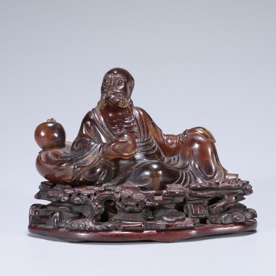 CARVED AMBER FIGURE LOHAN (1 of 9)