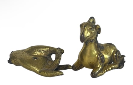 TWO BRONZE-GILT PIECES