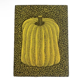 THE YELLOW PUMPKIN SIGNED YAYOI KUSAMA