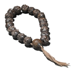 AGARWOOD EIGHTEEN LUOHAN PRAYER BEADS
