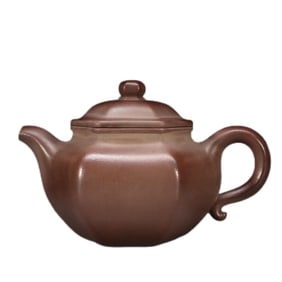 A YIXING ZISHA “BIRD AND FLOWERS” TEAPOT