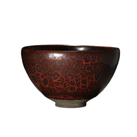 A VERY RARE TENMOKU OIL SPOTS JIAN TEA BOWL