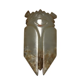 A JADE CARVING OF CICADA