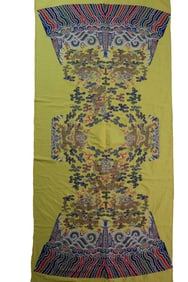 IMPERIAL YELLOW DRAGON ROBE TEXTILE PANEL