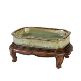 A CELADON GLAZE JARDINIERE