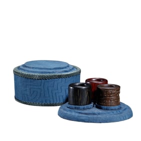 A SET OF ARCHERS THUMB RINGS