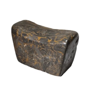 EXCELLENT VARIEGATED STONE PILLOW, CHINESE, POSSIBLY MING