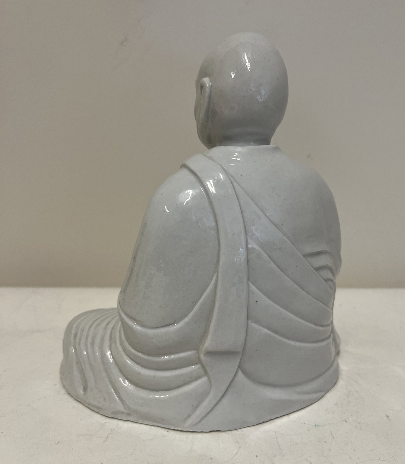 A CLAIR-DE-LUNE SEATED LUOHAN - 3