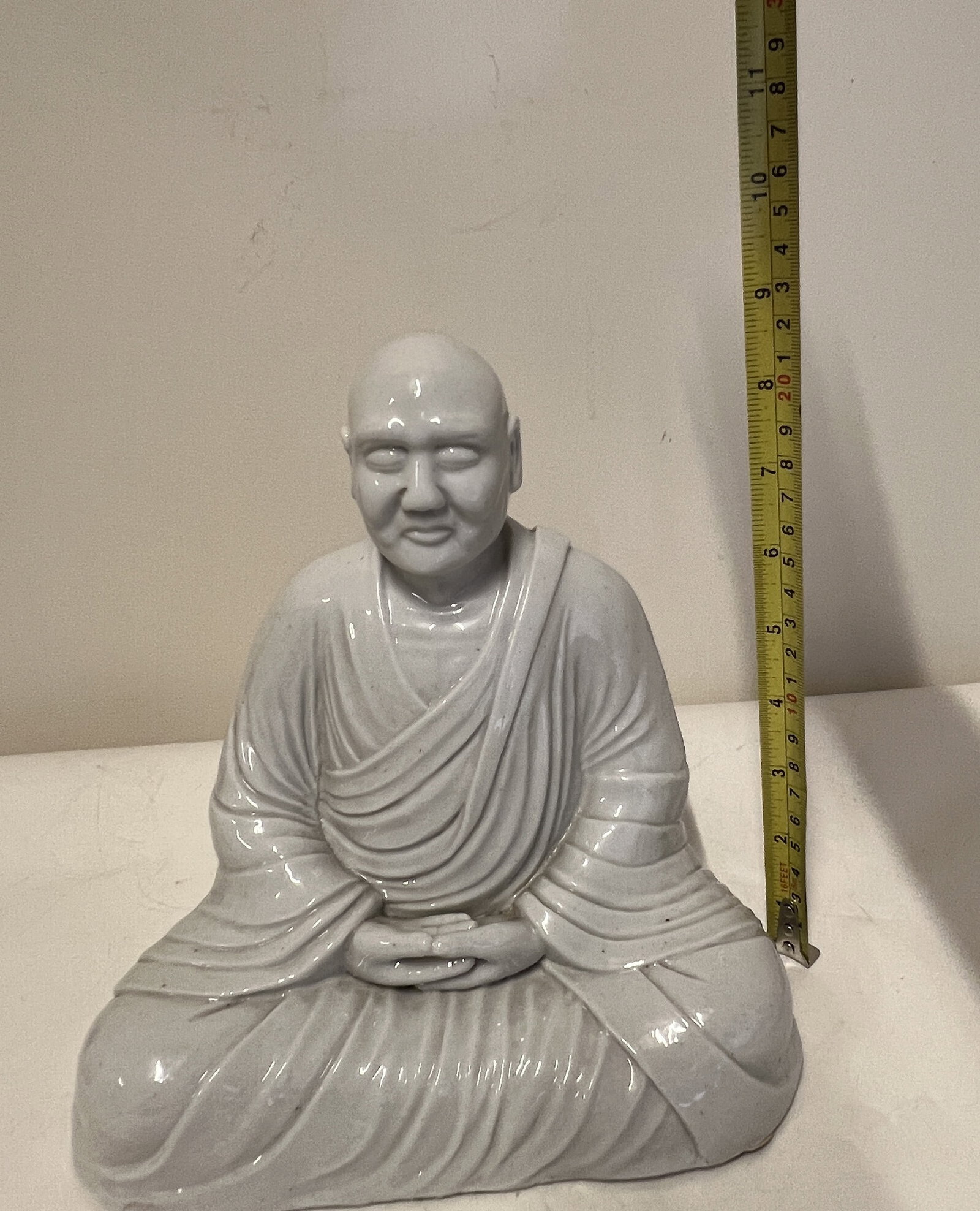 A CLAIR-DE-LUNE SEATED LUOHAN - 7