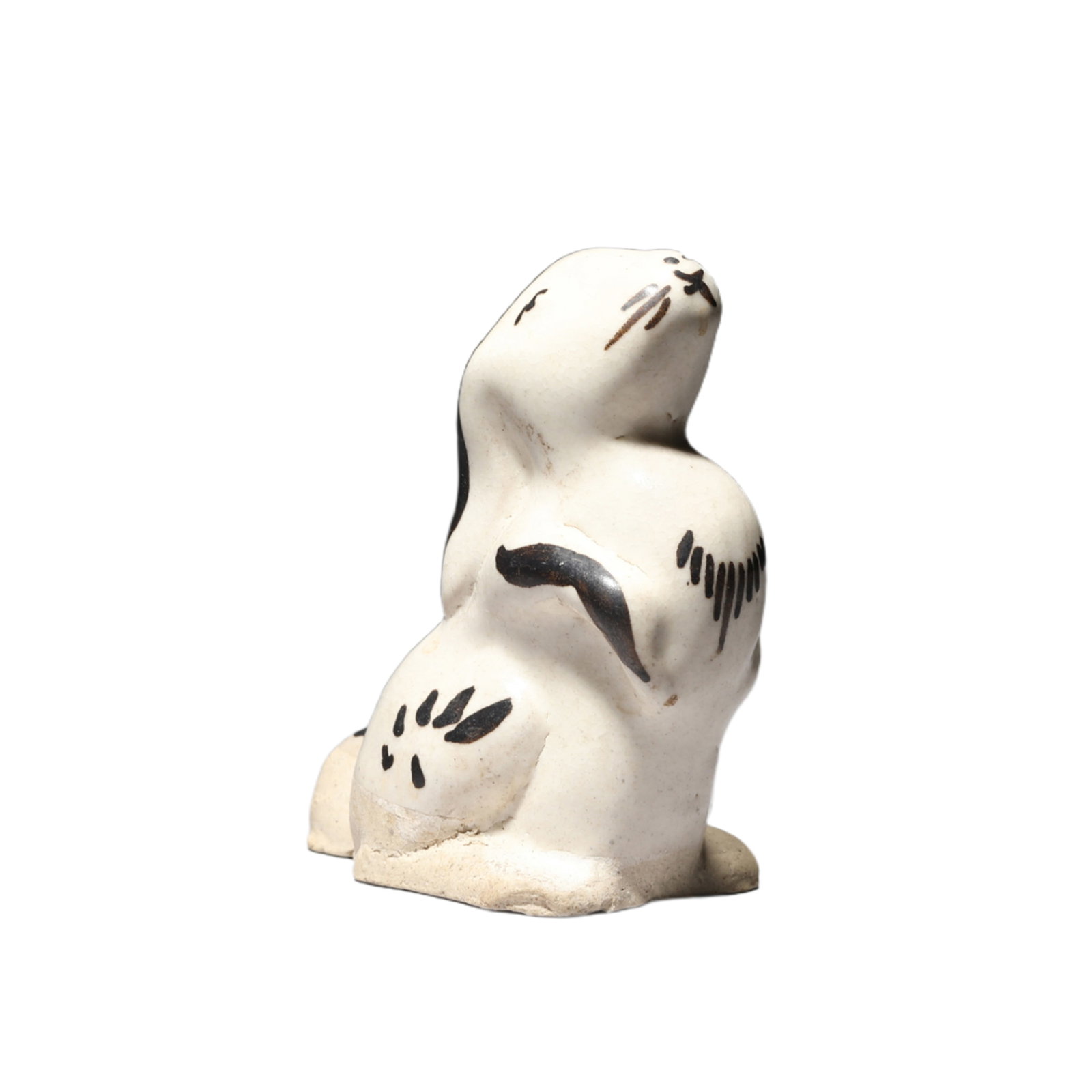 A CIZHOU-TYPE POTTERY RABIT (1 of 6)