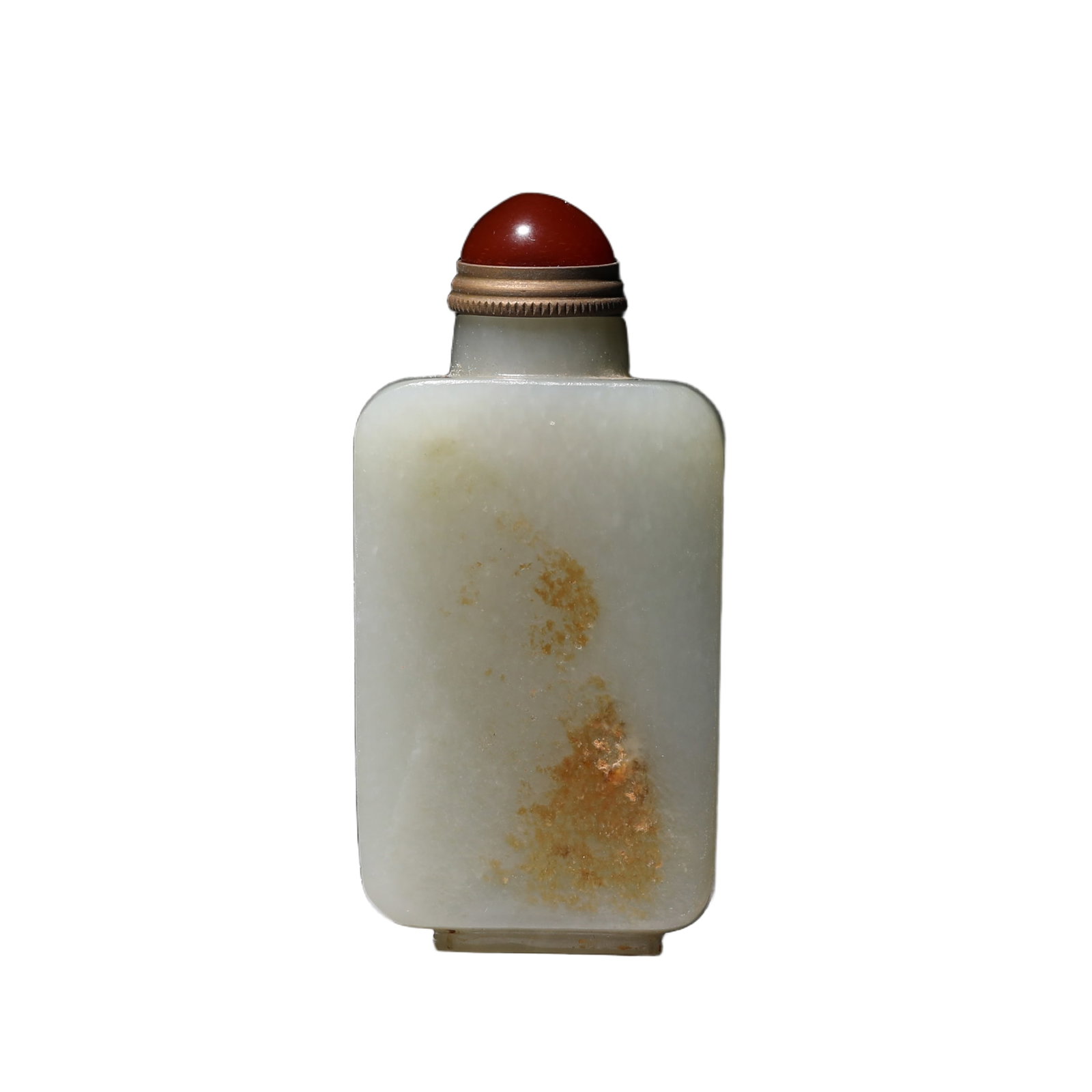 A WHITE JADE SNUFF BOTTLE (1 of 6)