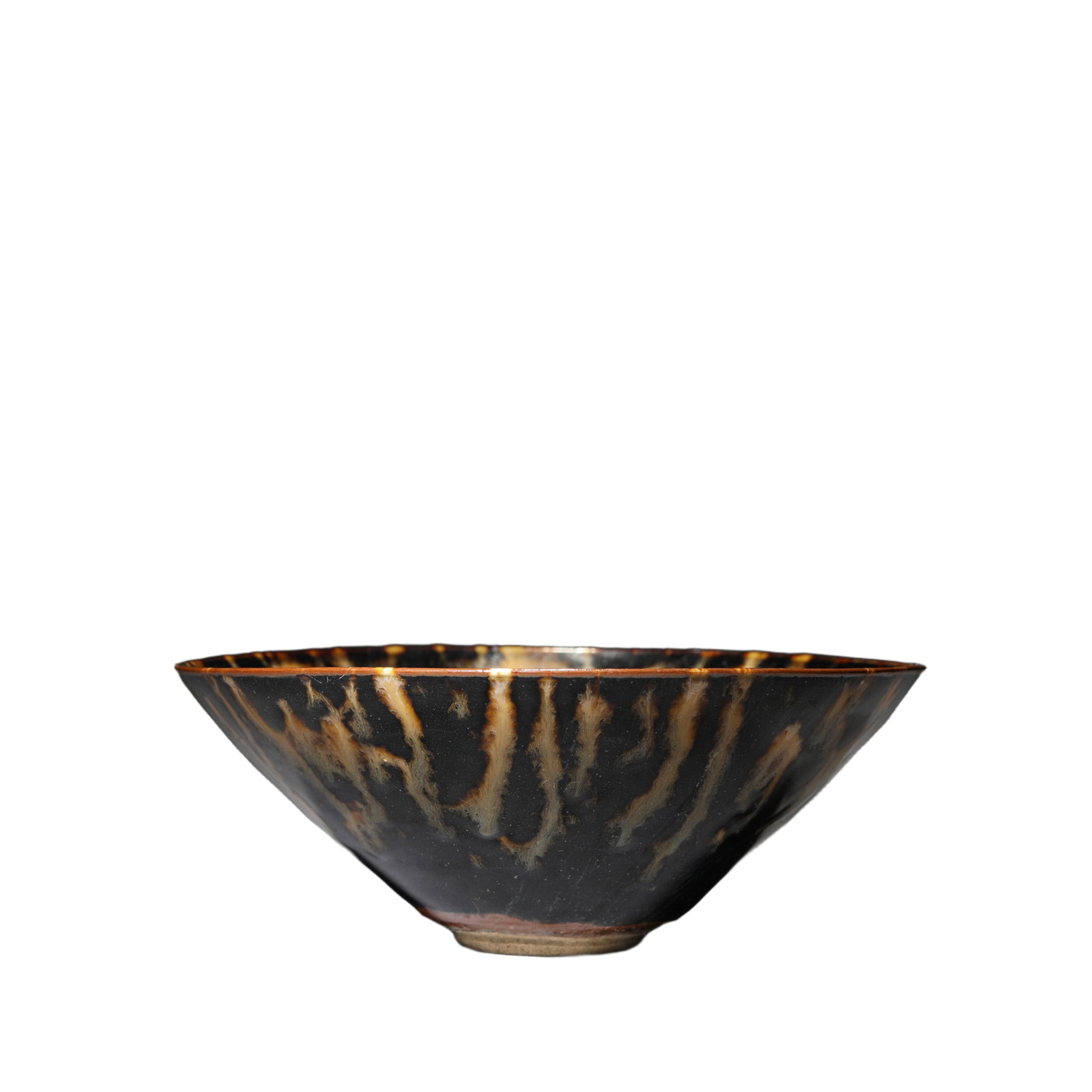 A JIZHOU-TYPE TORTOISE GLAZE TEA CUP (1 of 6)