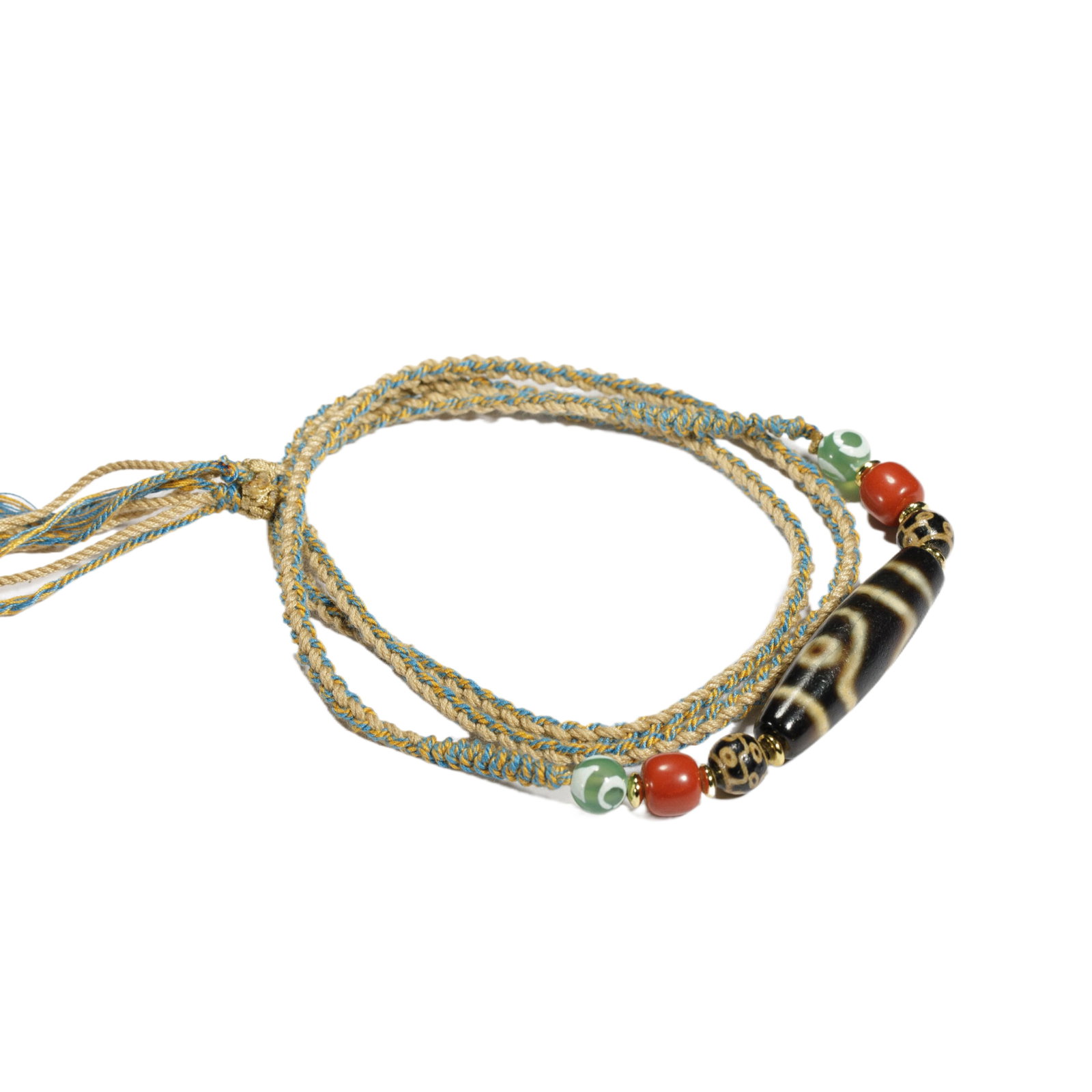A TIBETAN DZI BEAD (1 of 6)