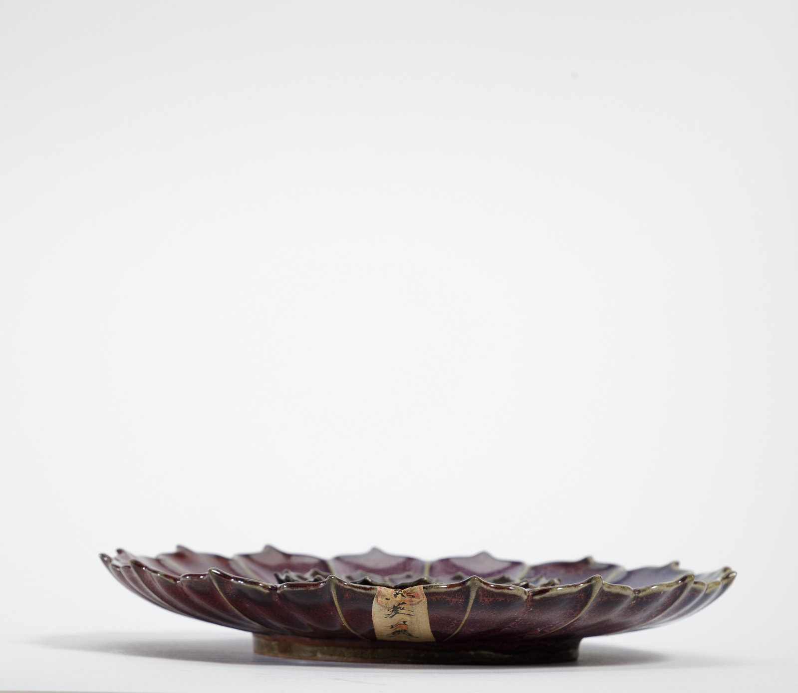 A JUN-WARE LOBED PLATE - 5